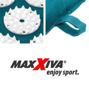 MAXXIVA 81684 Akupresúrna podložka s vankúšom 130x50 cm, petrolej