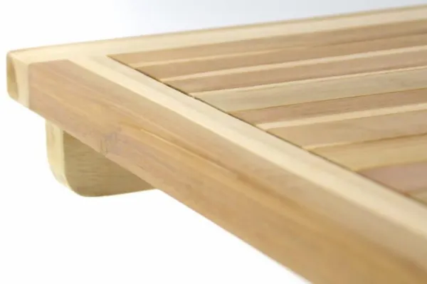 Divero 47271 Skladací záhradný stolík - teakové drevo neošetrené - 50 cm