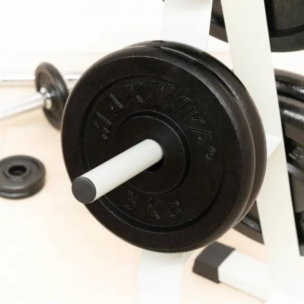 MAXXIVA 81731 Sada 2 závaží na činky celkom 10 kg, liatina, čiern