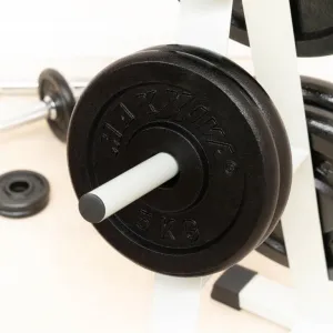 MAXXIVA 81731 Sada 2 závaží na činky celkom 10 kg, liatina, čiern