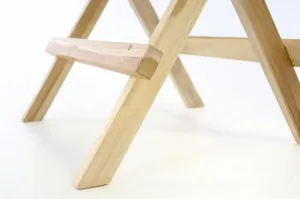 Divero 47271 Skladací záhradný stolík - teakové drevo neošetrené - 50 cm