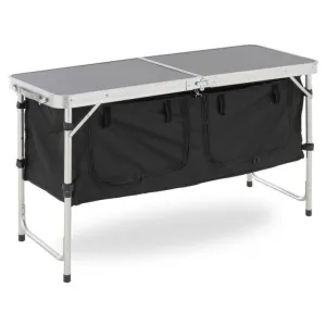 Divero 73139 Multifunkčný skladací kempingový stôl - 2 úložné boxy