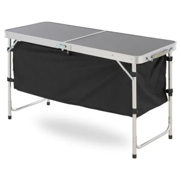 Divero 73139 Multifunkčný skladací kempingový stôl - 2 úložné boxy