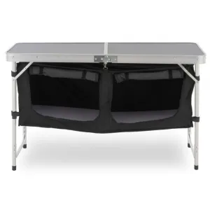 Divero 73139 Multifunkčný skladací kempingový stôl - 2 úložné boxy