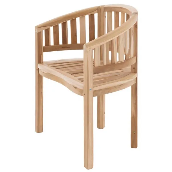Divero 71798 Záhradné teakové kreslo, 83 x 68 x 48 cm