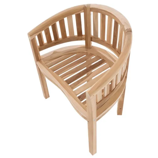 Divero 71798 Záhradné teakové kreslo, 83 x 68 x 48 cm