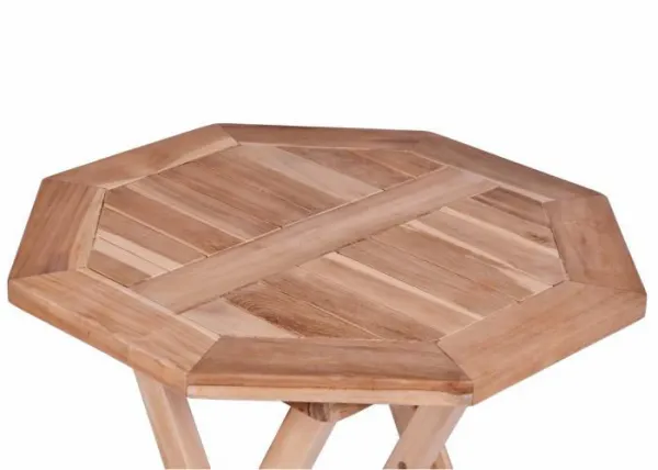 Garthen 2340 Záhradný stolík z tíkového dreva, Ø 60cm