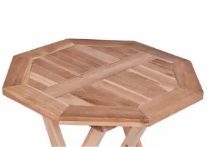 Garthen 2340 Záhradný stolík z tíkového dreva, Ø 60cm