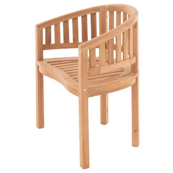Divero 73788 Stolička - ošetrený teak