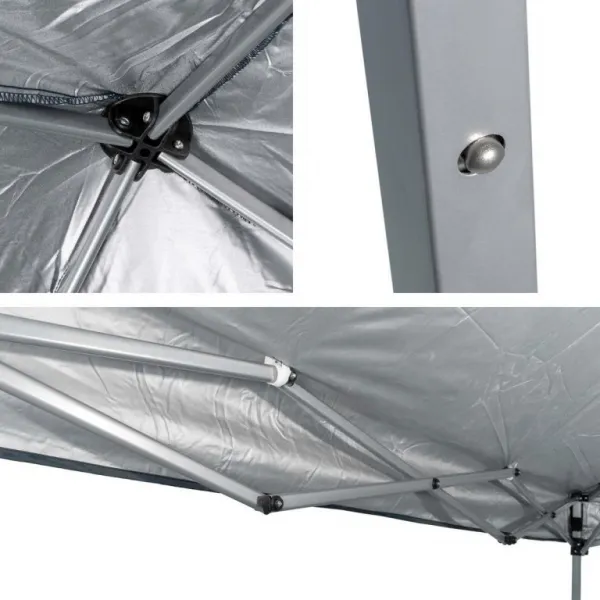Garthen 71770 Záhradný party stan modrý - 3x3 m, plachta 210 g / m²