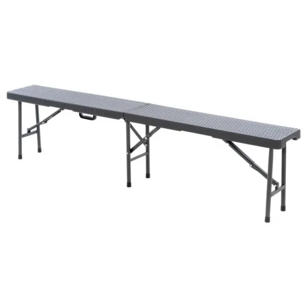 Garthen 71766 Sada 2 ks sklopných lavíc - antracit, 180 cm