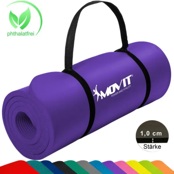 Movit Gymnastická podložka 183 x 60 x 1 cm - fialová