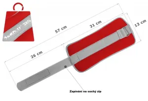 MOVIT neoprénové záťažové reflexné manžety, 2 x 2 kg
