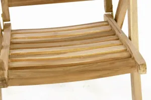 Divero 40817 Polohovateľná záhradná stolička
