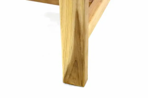 Divero 47195 Záhradný jedálenský stôl z tíkového dreva - 120/170 cm