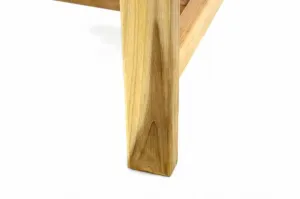 Divero 47195 Záhradný jedálenský stôl z tíkového dreva - 120/170 cm