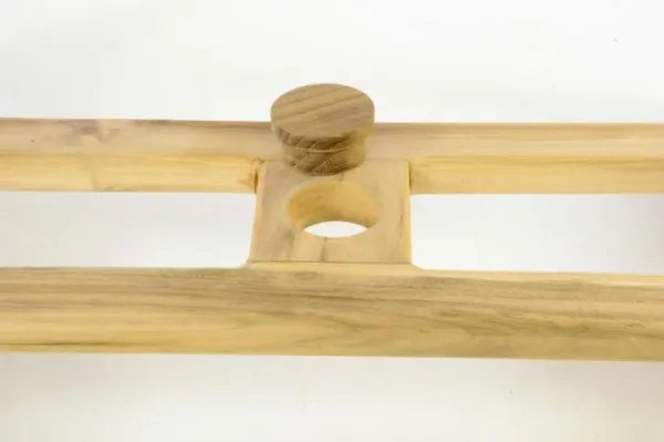 Divero 47195 Záhradný jedálenský stôl z tíkového dreva - 120/170 cm