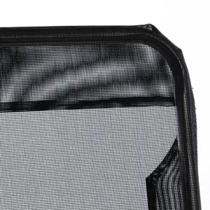 Garthen 40044 Záhradná sada 2 x ležadlo s čiernou textíliou - skladacie