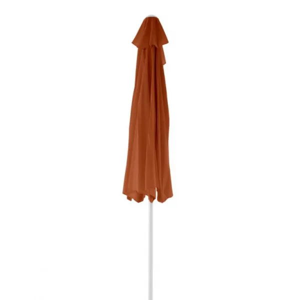 Garthen 6300 Polkruhový záhradný slnečník - terakota - 2,7m