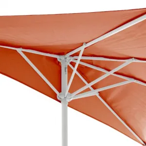 Garthen 6300 Polkruhový záhradný slnečník - terakota - 2,7m