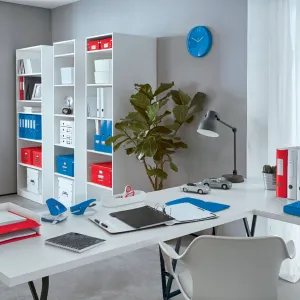 Plastový box s gumičkou Leitz WOW červený