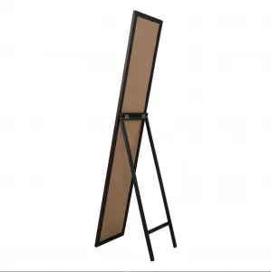 Zrkadlo, drevený rám hnedej farby, MALKIA TYP 4