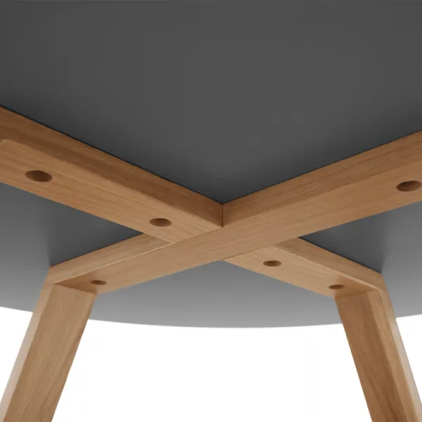 Konferenčný stolík, sivá/prírodná, INFERO