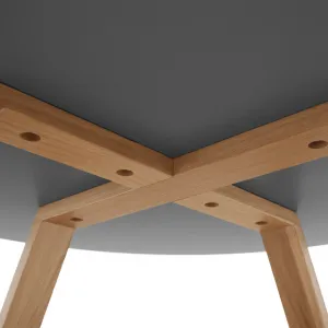 Konferenčný stolík, sivá/prírodná, INFERO