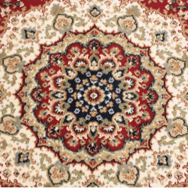 Koberec, vínovočervená/mix farieb/vzor, 100x150, KENDRA TYP 3