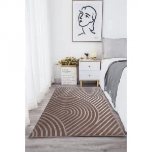 Koberec, svetlohnedá-sand, 75x100, LUVRE