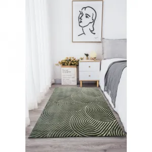 Koberec, zelená-sage, 150x200, LUVRE
