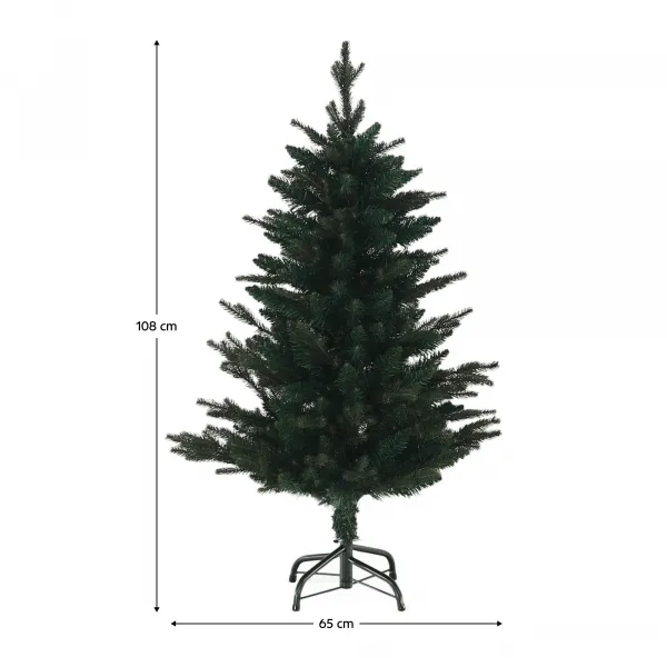 3D vianočný stromček, 108 cm, zelená, CHRISTMAS TYP 8