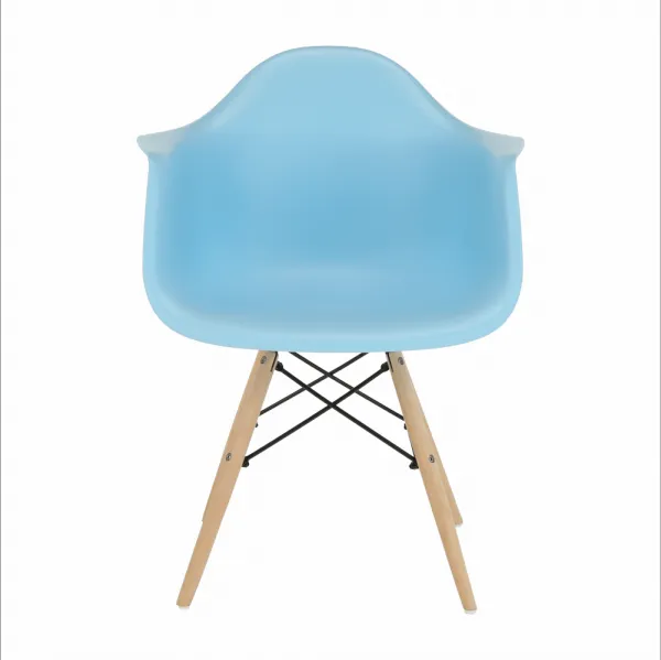 Kreslo, modrá/buk, DAMEN 2 NEW