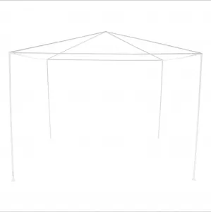 Záhradný altánok 3x3 m, biela, GOTAN