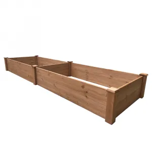 Vyvýšený záhon, drevo, hnedá, JELNO