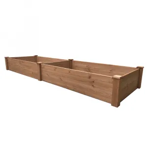 Vyvýšený záhon, drevo, hnedá, JELNO