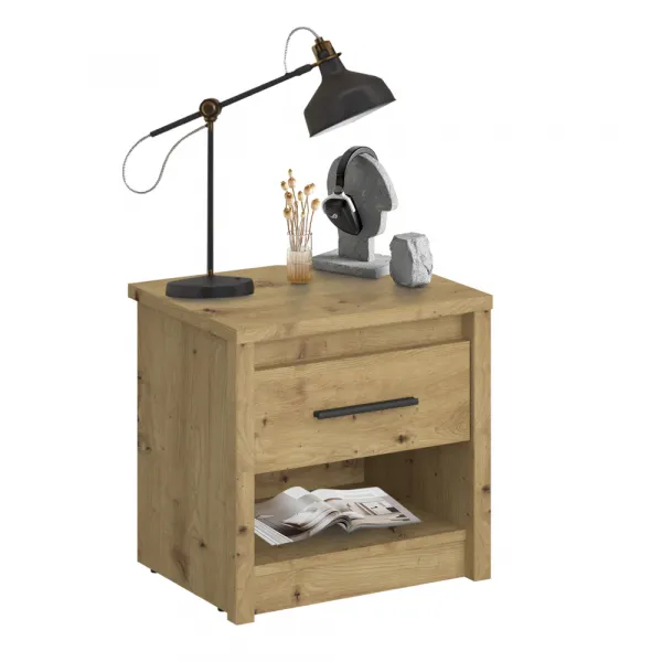 Nočný stolík 1S, dub artisan, AIRON