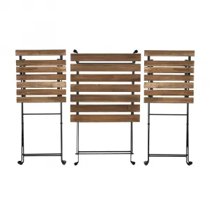 Záhradný set 1+2, akácia/čierna, SEDAN TYP 1