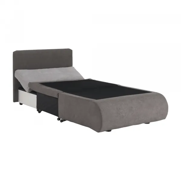 Rozkladacie kreslo, sivohnedá Taupe, KENET NEW