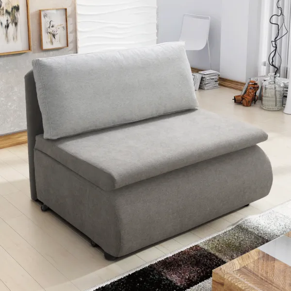 Rozkladacie kreslo, sivohnedá Taupe, KENET NEW
