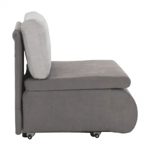 Rozkladacie kreslo, sivohnedá Taupe, KENET NEW