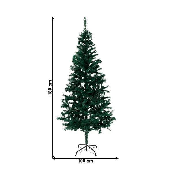 Vianočný stromček so železným stojanom, 180 cm, HAIROS