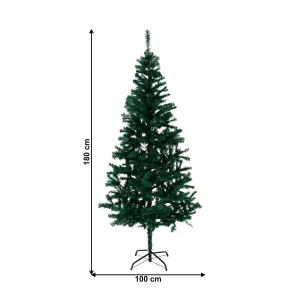 Vianočný stromček so železným stojanom, 180 cm, HAIROS