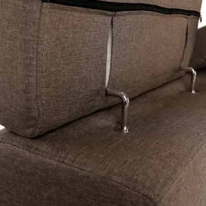 Sedacia súprava, látka sivohnedá Taupe, SEGORIA LUX