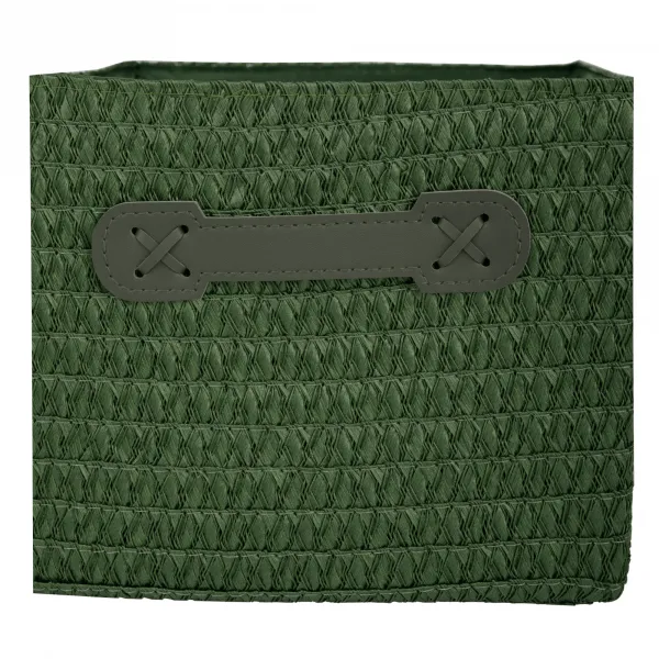 TEMPO-KONDELA IBERIS, úložné boxy, set 4 ks, oranžová/olivová/zelená/hnedá