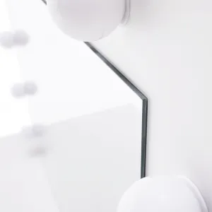 Toaletný stolík s LED osvetlením, biela, LEDIO
