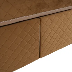 Boxspringová posteľ 160x200, svetlohnedá, GOLDBIA