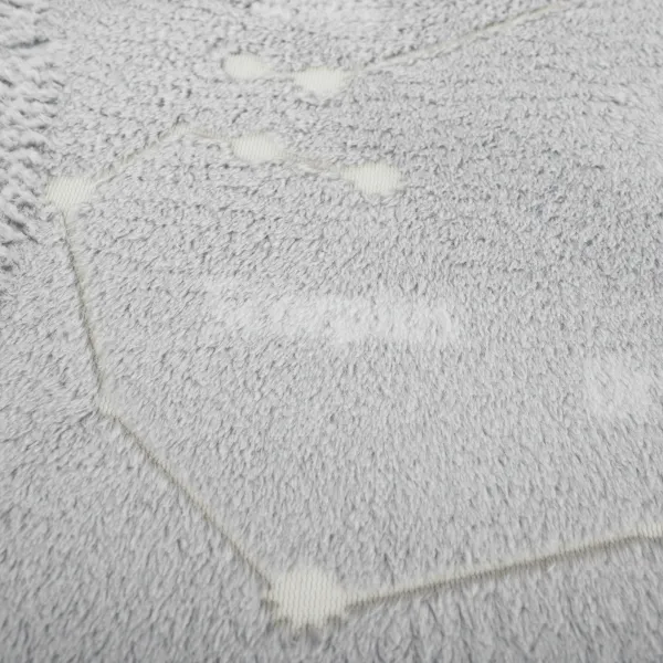TEMPO-KONDELA GLOVIS TYP 3, svietiaci koberec, svetlosivá/vzor, 60x100cm