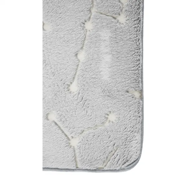TEMPO-KONDELA GLOVIS TYP 3, svietiaci koberec, svetlosivá/vzor, 60x100cm