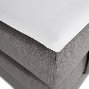 Elektrická polohovacia posteľ, boxspring, sivá, 160x200, MURKO NEW